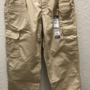 5.11 Tactical Men's W30 L36 Taclite Pro Pants, Cargo Khaki Brown